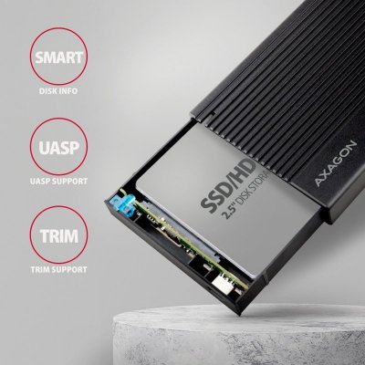 AXAGON EE25-GTR Obudowa zewnętrzna aluminiowa USB3.2 Gen 2 - SATA 6G 2.5&quot; SSD/HDD