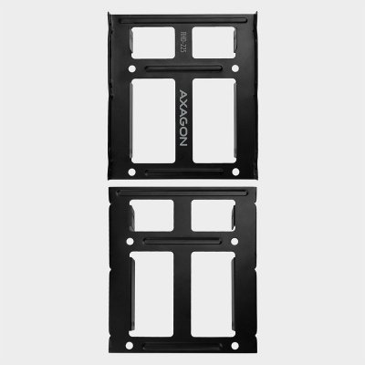AXAGON RHD-225 Ramka metalowa do montażu 2 x 2.5 cali w pozycji 3.5 cali Czarna