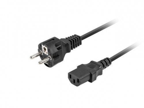 Lanberg Kabel zasilający CEE 7/7 -&gt; C320 C13 1.8m prosty, czarny