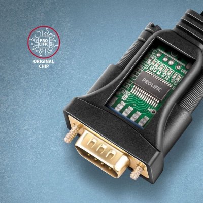 AXAGON ADS-1PSN Adapter USB 2.0 &gt; RS-232 Port szeregowy, 1.5m kabel, chip Prolific