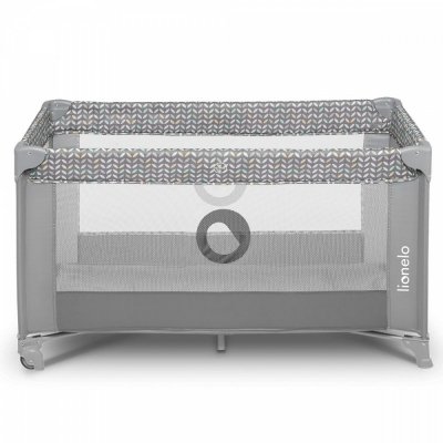 Lionelo Łóżeczko turystyczne Stefi Grey Concrete Multicolor