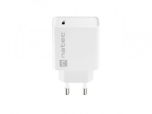 Natec Ładowarka sieciowa Ribera 1x USB-C 20W Biała