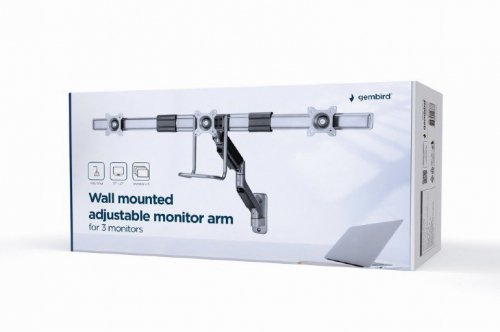 Gembird Uchwyt ścienny 3 monitory 17-27 cali 6kg