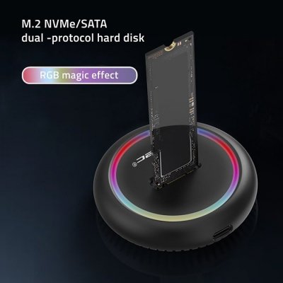 Qoltec Stacja dokujca dysków SSD M.2 | NVMe | SATA | USB-C | 2TB