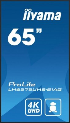 IIYAMA Monitor digital signage 65 cali LH6575UHS-B1AG,24/7,IPS,ANDROID.11,4K