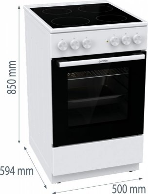 Gorenje Kuchnia ceramiczna GEC5A41WG