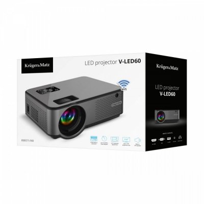 Kruger & Matz Projektor, rzutnik LED V-LED60 Wi-Fi