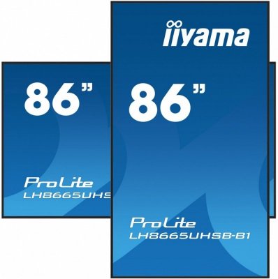 IIYAMA Monitor wyświetlacz digital signage 86 cali LH8665UHSB-B1, 24/7, IPS, ANDROID 11, 4K,