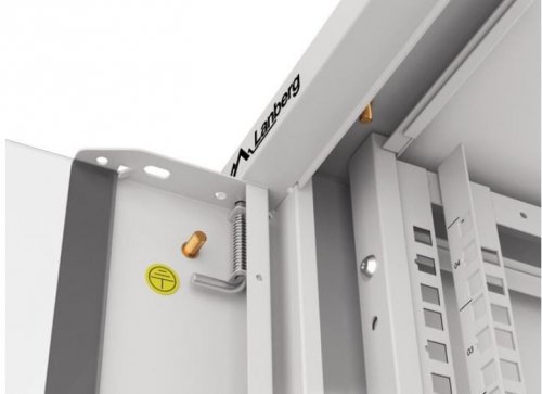 Lanberg Szafa instalacyjna rack wisząca 19 cali 4U 600 szara drzwi szkalne (złożona)