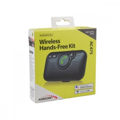 Audiocore Zestaw głośnomowiący BT 5.0 A2DP autostart AC475
