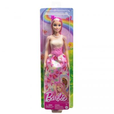 Mattel Lalka Barbie Księżniczka z długimi włosami, różowo-blond
