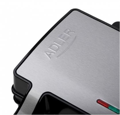 Adler Opiekacz do kanapek 2w1 inox-czarny  AD 3073