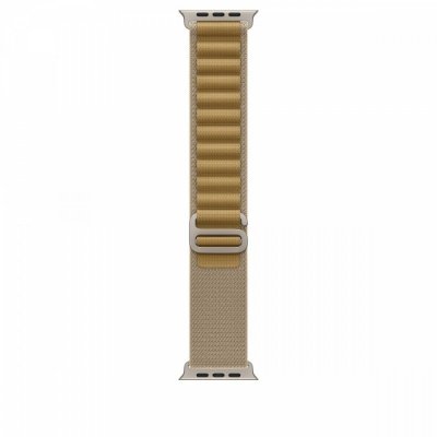 Apple Opaska Alpine w kolorze beżu do koperty 49 mm - rozmiar L - elementy z tytanu w kolorze naturalnym