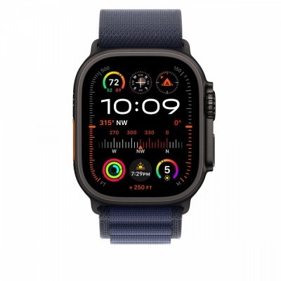 Apple Opaska Alpine w kolorze granatu do koperty 49 mm - rozmiar S - elementy z tytanu w kolorze czarnym