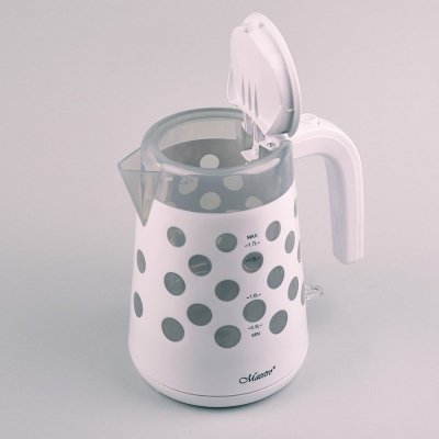 Feel-Maestro Czajnik elektryczny 1,7l 2200W &quot;KROPKI&quot; MR-045-WHITE