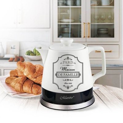 Feel-Maestro Ceramiczny czajnik elektryczny "PARIS MAISON"  1,0l  1200W  MR-072