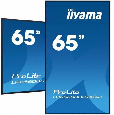 IIYAMA Monitor digital signage 65 cali LH6560UHS-B2A 24/7,500cd,4K,VA,Wifi