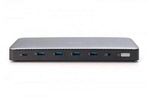 Digitus Stacja dokująca USB Typ C 13-portów 3x HDMI 2x DisplayPort 4K/60Hz DC-Jack 150W
