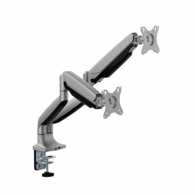 ART Uchwyt biurkowy gazowy do 2 monitorów LED/LCD 17-35 cali L-36HD 1-15KG 1xUSB-A 1xUSB-C 3.0 Heavy Duty