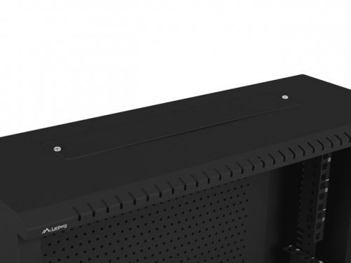 Lanberg Szafa instalacyjna rack wisząca 19 cali 6U+3U 540x200 niskoprofilowa czarna ( złożona)