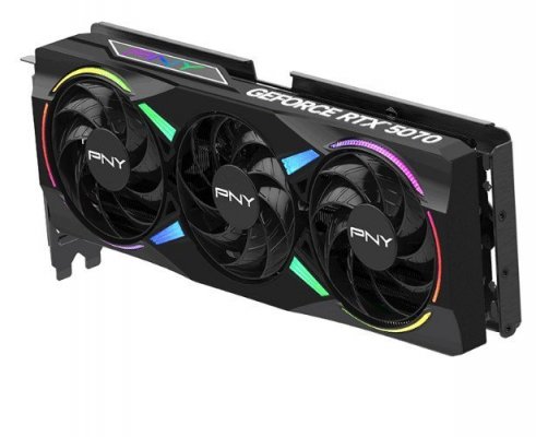 PNY Karta graficzna GeForce RTX5070 OC ARGB 3F 12GB 192-bit 672GB/s