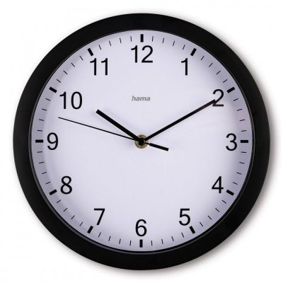 Hama Zegar ścienny Elba 25cm Czarny