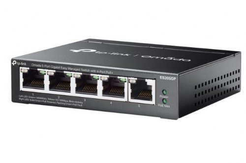 TP-LINK Przełącznik ES205GP Omada 5-Port Gigabit Easy  4-Port PoE+