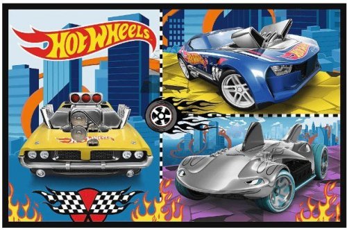 Trefl Puzzle 2x70 elementów Hot Wheels Samochodziki