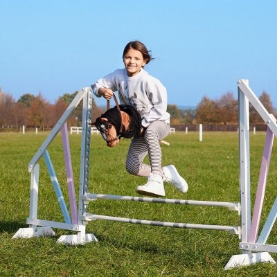 Tootiny Koń na kiju Hobby Horse HOPPIHORSE A3 Bay - ciemny brąz, maść gniada
