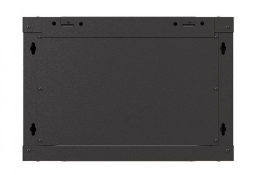 Lanberg Szafa instalacyjna rack wisząca 19 cali 6U 540x350 czarna drzwi  przeszklone ( flat pack)