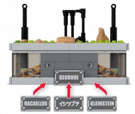 Mega Bloks Klocki Pokemon Mini Motion Geodude