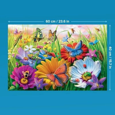 Trefl Puzzle 300 elementów EasyPiece Owady na łące