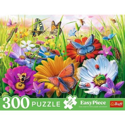 Trefl Puzzle 300 elementów EasyPiece Owady na łące