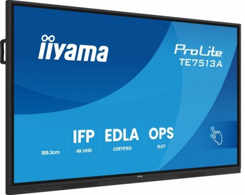 IIYAMA Monitor interaktywny 75 cali TE7513A-B1AG ANDROID 14, Google EDLA