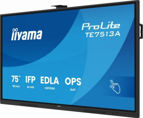 IIYAMA Monitor interaktywny 75 cali TE7513A-B1AG ANDROID 14, EDLA