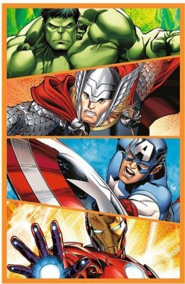 Trefl Puzzle 3x80 elementów Dni pełne akcji Avengers