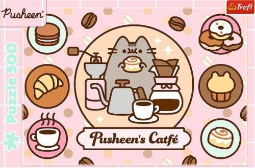 Trefl Puzzle 500 elementów Pusheen w kawiarni