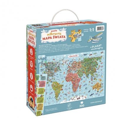 CzuCzu Puzzle odkrywcy - Mapa świata 300 elementów
