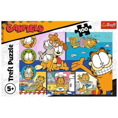 Trefl Puzzle 100 elementów Leniwy Garfield