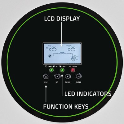 Qoltec Hybrydowy Inwerter solarny Off-Grid  6200W | 120A | 48V | MPPT | BMS | Sinus | opcja Wi-Fi | Power Factor 1.0