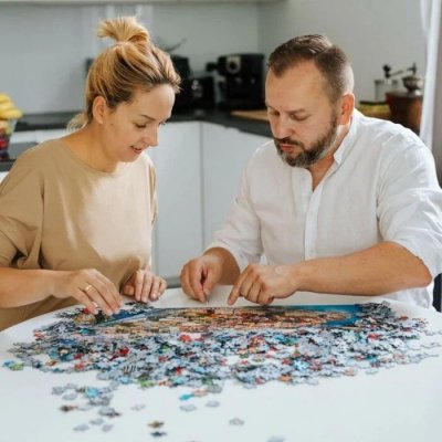 Trefl Puzzle 1000 elementów 40-lecie Paper Art Wilk
