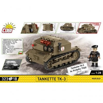 Cobi Klocki Klocki Tankietka TK-3 323 klocków
