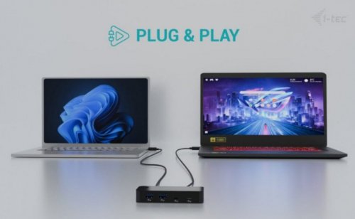i-tec Universal KVM HUB 2x USB-C + 2x USB-A 3.0