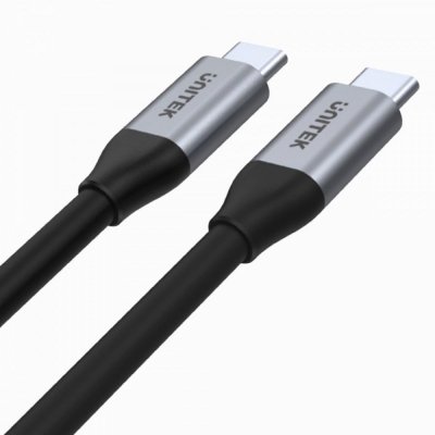 Unitek Kabel USB-C - USB-C PD, 10Gbps, 4K60Hz, 1m, M/M; C14082ABK