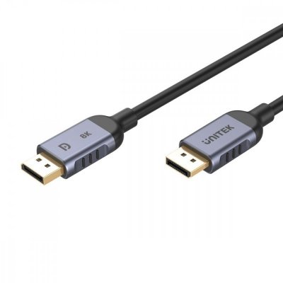 Unitek Kabel DisplayPort 1.4, 8K@60Hz, 4K@240Hz, HDR, 2m; C1628GY01-2M