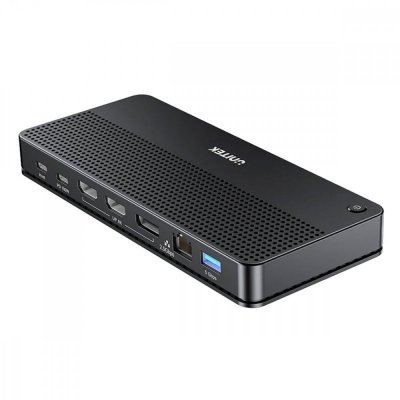 Unitek Stacja dokująca 13w1 USB-C, HDMI 2.1,DP 2.0,RJ45,10GBPs;D1104A01