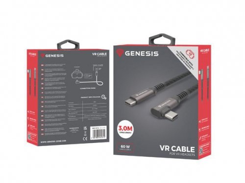 Natec Kabel USB-C M/M 3.2 GEN 2 3M 10GB/S PD60W VR