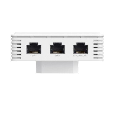 TP-LINK Punkt dostępowy naścienny Omada BE3600 Dual-Band Wi-Fi7 Access Point   PORT:  Uplink: 1× 2.5G RJ45 Port; Downlink: 1× 2.5G RJ45 Port +2× 1G RJ45 Port