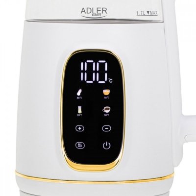 Adler Czajnik 1,7l z wyświetlaczem LED, regulacją temperatury AD 1305WG