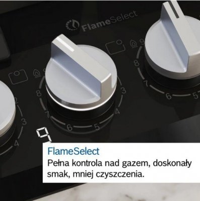 Bosch Płyta gazowa PCH6A5I90 Flame Select WOK